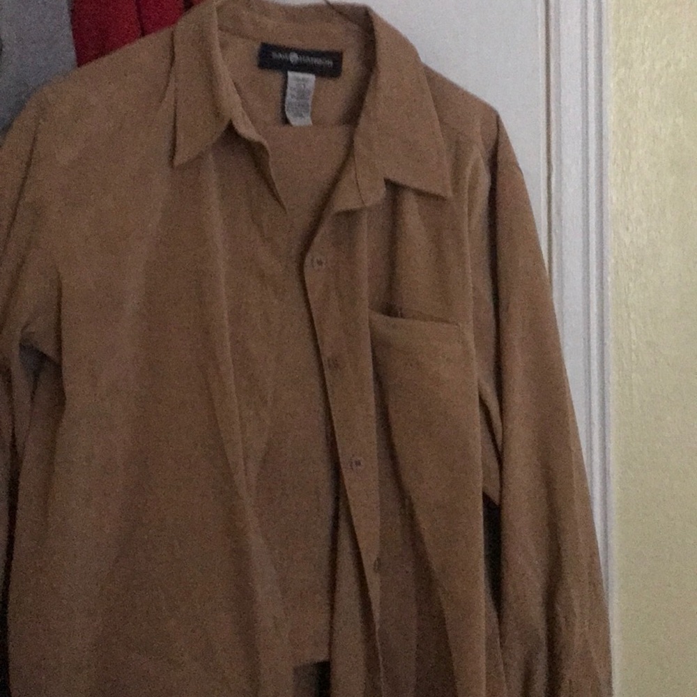 Brownish gold pants suit